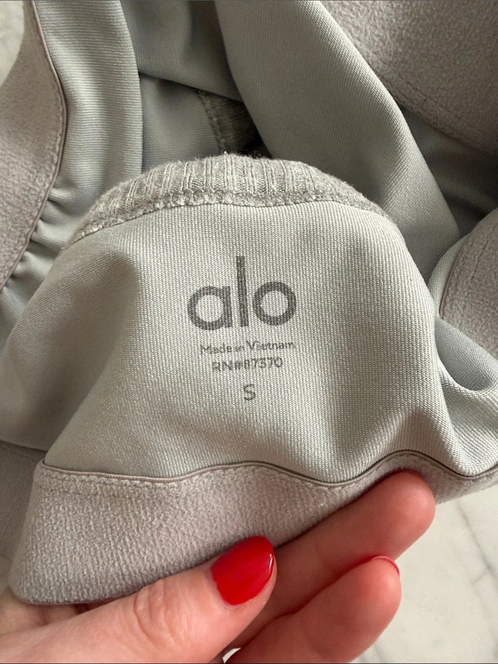 Alo ribbed bra top